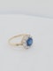 Antique sapphire and diamond cluster engagement ring SKU: 8259 DBGEMS - image 4