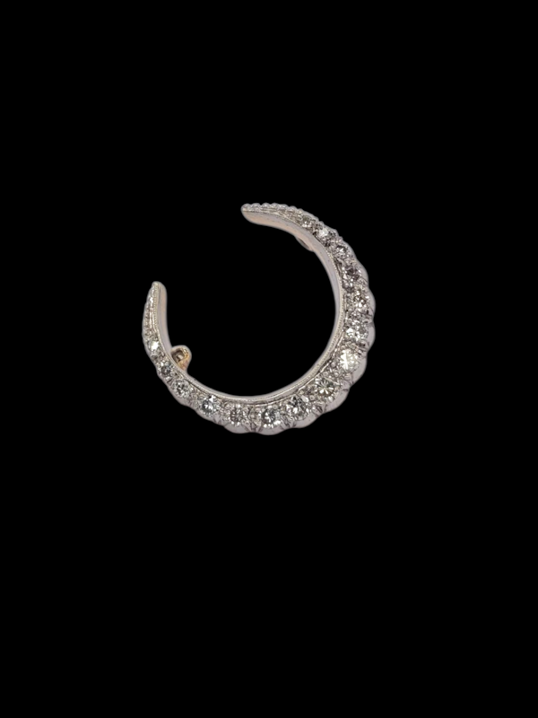 Diamond crescent brooch SKU: 8254 DBGEMS - image 1