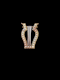 Antique natural pearl Lyre brooch SKU: 8247 DBGEMS - image 1