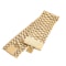 Wide Link 18ct Gold Bracelet | Italy c1960s - image 2