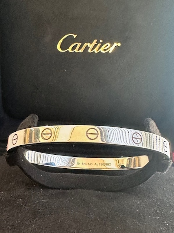 Cartier 18CT white gold Love Bangle - image 2