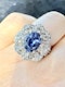 1.75ct Natural Blue Sapphire & 2.00ct Diamond Ring - image 6