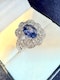 1.75ct Natural Blue Sapphire & 2.00ct Diamond Ring - image 5