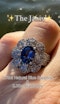 1.75ct Natural Blue Sapphire & 2.00ct Diamond Ring - image 7