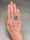 Aquamarine Diamond Ring in Platinum date circa 1930-1935, SHAPIRO & Co since1979 - image 3