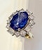 4.86ct Natural Blue Sapphire & 2.00ct Diamond Ring - image 2