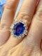 4.86ct Natural Blue Sapphire & 2.00ct Diamond Ring - image 6