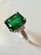 3.90ct Natural Emerald Ring - image 1