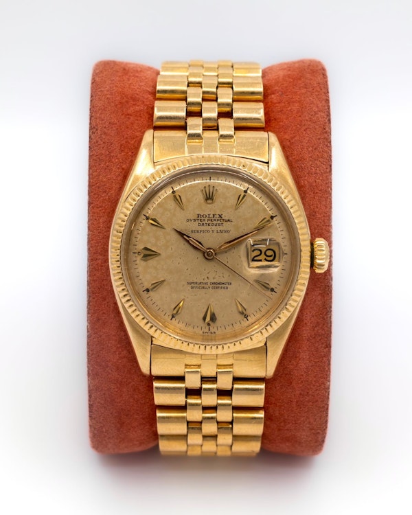 1957 Rolex Datejust 6605 ‘Serpico Y Laino’ - 36mm 18k Gold Rare Vintage Original Condition - image 3