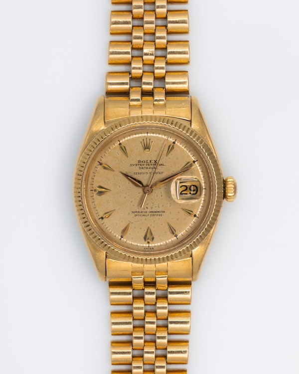 1957 Rolex Datejust 6605 ‘Serpico Y Laino’ - 36mm 18k Gold Rare Vintage Original Condition - image 8