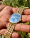 1970 Patek Philippe Golden Ellipse 3544/2 - Factory Blue Dial 18k Yellow Gold Rare Vintage Jumbo Mechanical - image 2