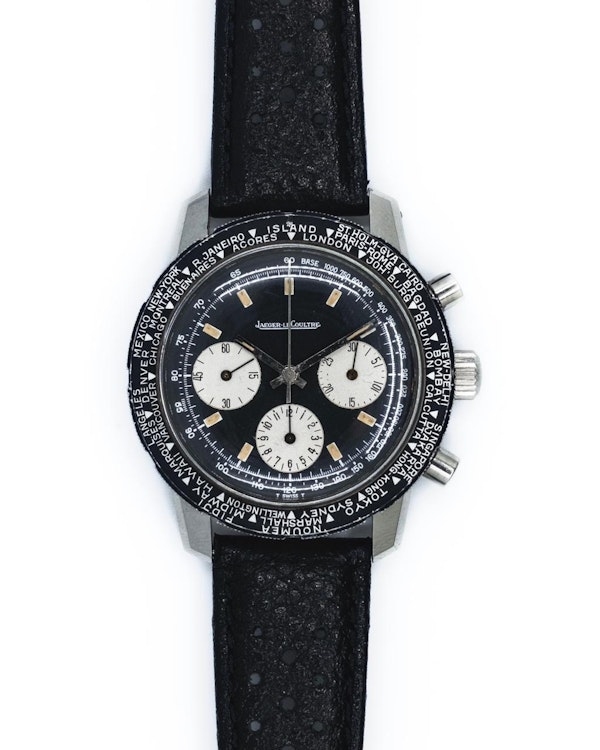 1960 Jaeger LeColutre Shark ‘World Time’ E2643 - Valjoux 72 Factory Rare Vintage Chronograph 41mm - image 7