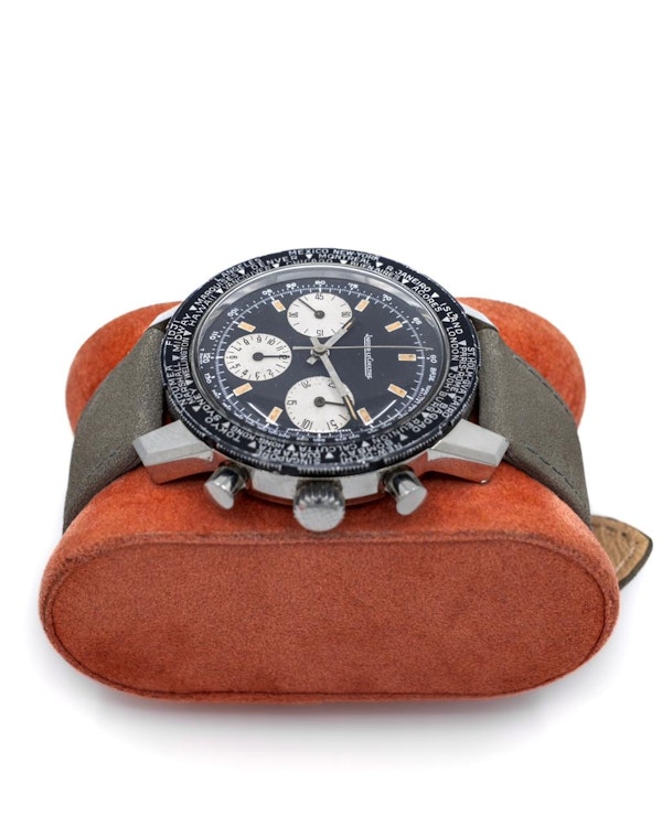 1960 Jaeger LeColutre Shark ‘World Time’ E2643 - Valjoux 72 Factory Rare Vintage Chronograph 41mm - image 6