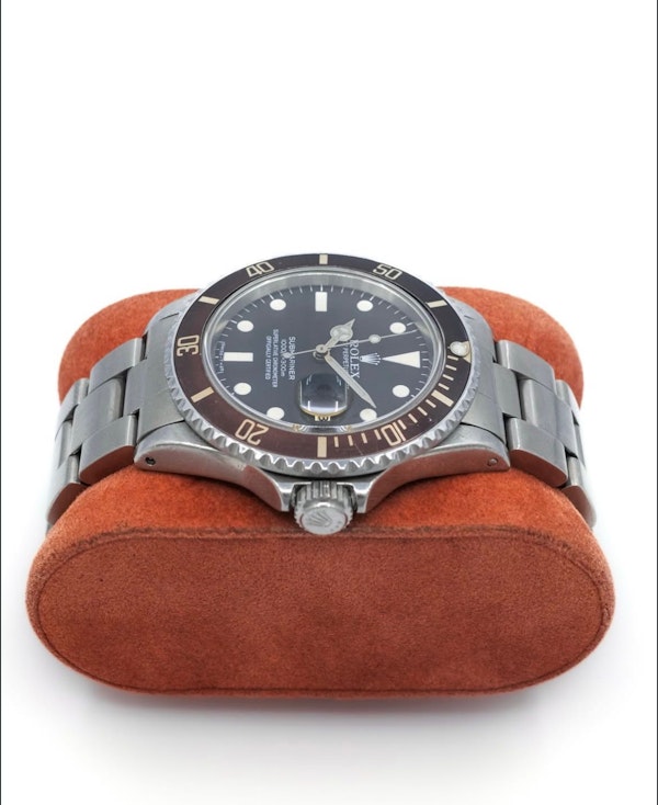 1982 Rolex Submariner 16800 Tropical Bezel Matt Dial - Rolex Service Rare Vintage Transitional Model - image 6