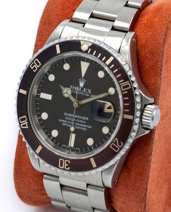 1982 Rolex Submariner 16800 Tropical Bezel Matt Dial - Rolex Service Rare Vintage Transitional Model - image 5