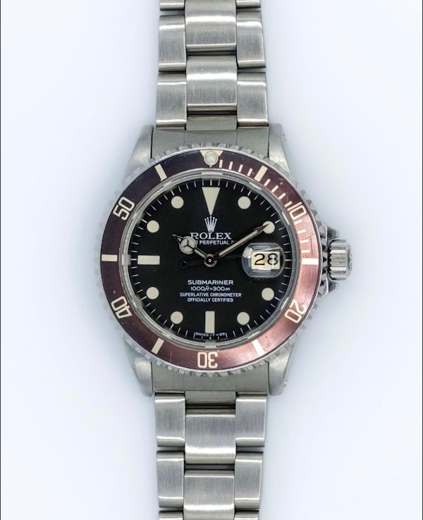 1982 Rolex Submariner 16800 Tropical Bezel Matt Dial - Rolex Service Rare Vintage Transitional Model - image 7