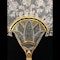 MAGNIFICENT GOLD, ART-NOUVEAU GEM SET HAND FAN, - image 3