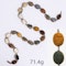 RARE ANTIQUE LAVA CAMEO GOLD NECKLACE, - image 1