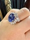 4.50ct Natural Blue Sapphire & 1.80ct Diamond Ring - image 6