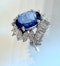 4.50ct Natural Blue Sapphire & 1.80ct Diamond Ring - image 4