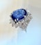 4.50ct Natural Blue Sapphire & 1.80ct Diamond Ring - image 9