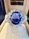 4.50ct Natural Blue Sapphire & 1.80ct Diamond Ring - image 7
