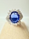 4.50ct Natural Blue Sapphire & 1.80ct Diamond Ring - image 8
