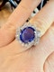 4.50ct Natural Blue Sapphire & 1.80ct Diamond Ring - image 5
