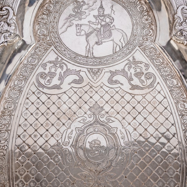 Vietnamese (French Cochinchina) Four Piece Solid Silver Tea Set, 19th century - image 4