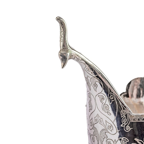 Vietnamese (French Cochinchina) Four Piece Solid Silver Tea Set, 19th century - image 8