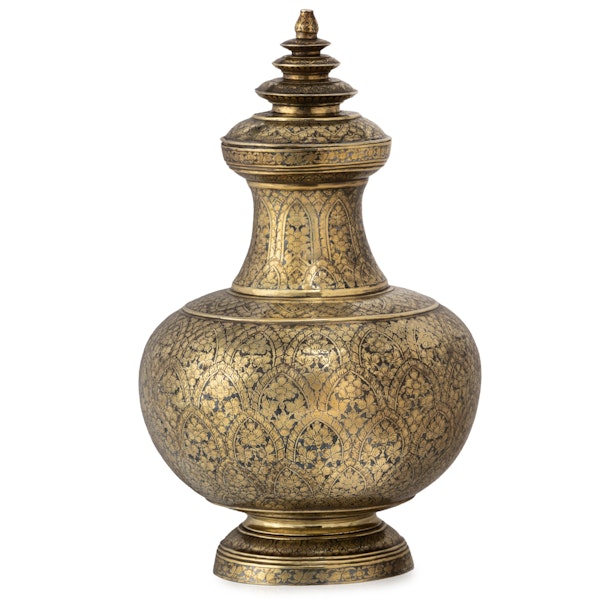 Asher Cowan for Joseph Cohen, Thai, Niello, Silver and Gilded gold. Late 19th century, altar vessel - image 2