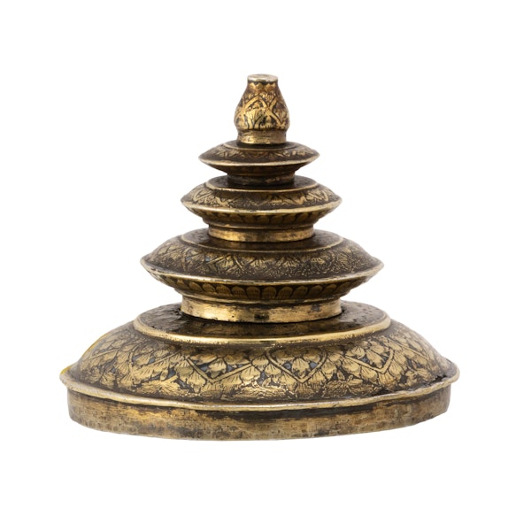 Asher Cowan for Joseph Cohen, Thai, Niello, Silver and Gilded gold. Late 19th century, altar vessel - image 4