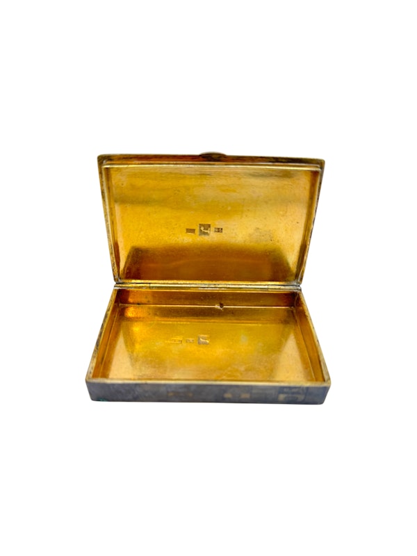 Russian silver gilt and niello map snuff box, Vologda, 1838. - image 3