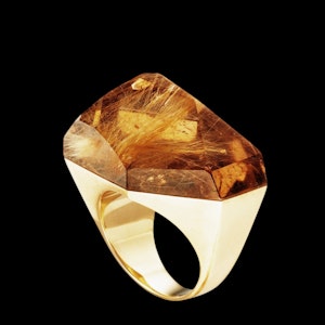 H. Stern. Rutilated Quartz Ring.