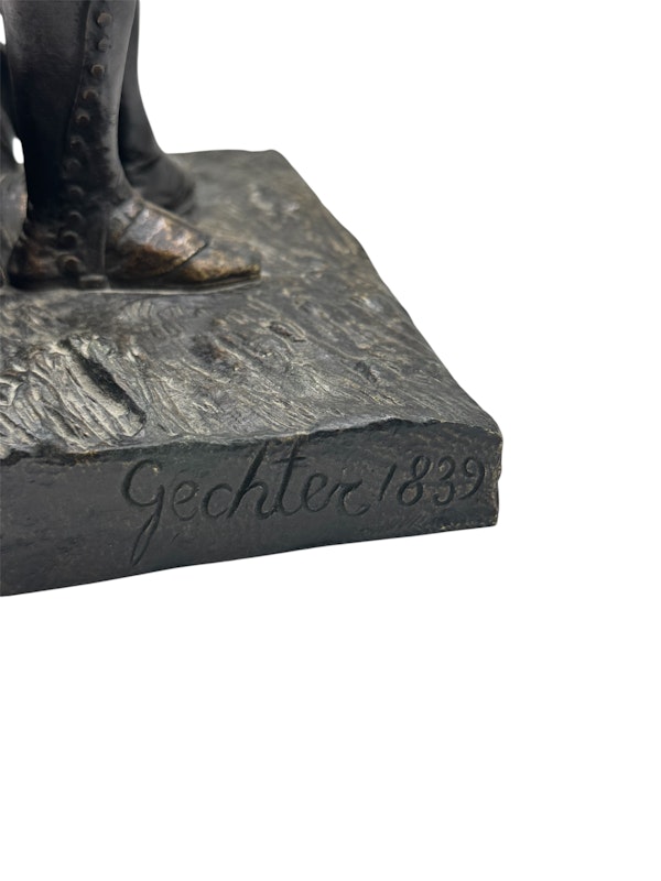 Antique French bronze of French guard by Gechter, 1839. - image 6