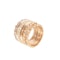 Seven Band 2ct Diamond Ring | 18ct Rose Gold | Italian c.1980s - image 1