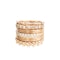 Seven Band 2ct Diamond Ring | 18ct Rose Gold | Italian c.1980s - image 2