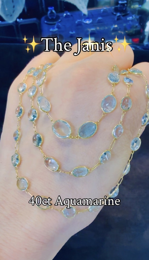 40.00ct Aquamarine Necklace. - image 7