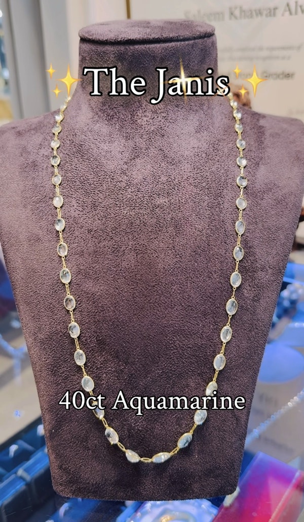 40.00ct Aquamarine Necklace. - image 6