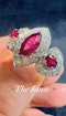 0.80ct Natural Ruby & 1.00ct Diamond Ring - image 5
