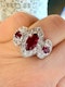 0.80ct Natural Ruby & 1.00ct Diamond Ring - image 8