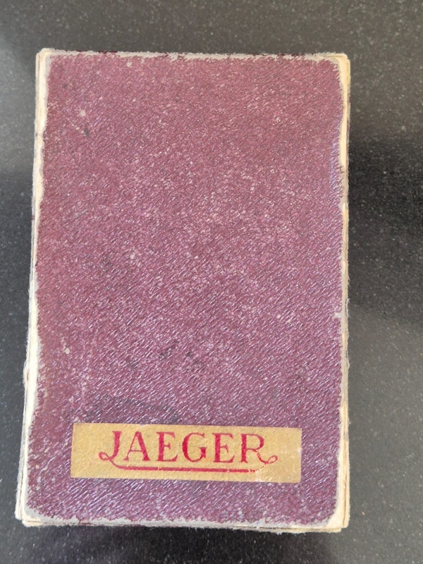 Vintage Jaeger Mechanical Desk Alarm Clock with Original Box - image 4