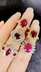 1.63ct Natural Ruby & 1.25ct Diamond Ring - image 6