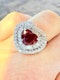 1.63ct Natural Ruby & 1.25ct Diamond Ring - image 8