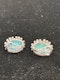 Beautiful Natural Turquoise and diamond earrings - image 4