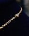 A very beautiful High & 15 Carat Yellow Gold (tested) Late Georgian oval Turquoise Cannetille Necklace English Circa 1830 - 1855 - image 4