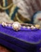 Downstairs At Grays: a very fine Victorian Natural Saltwater Pearl & Old European Cut, Diamond Cluster Bangle set in 15ct. Yellow Gold, English, Circa 1900. - image 4