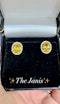 7.16ct Yellow Sapphire & 0.36ct Diamond Earrings - image 3