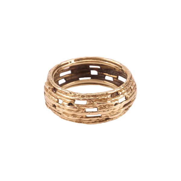 18ct Gold Ring | Signed Andrew Grima | English 1972 - image 3