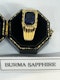 2.91ct Burmese Sapphire Ring at Deco&Vintage Ltd - image 2